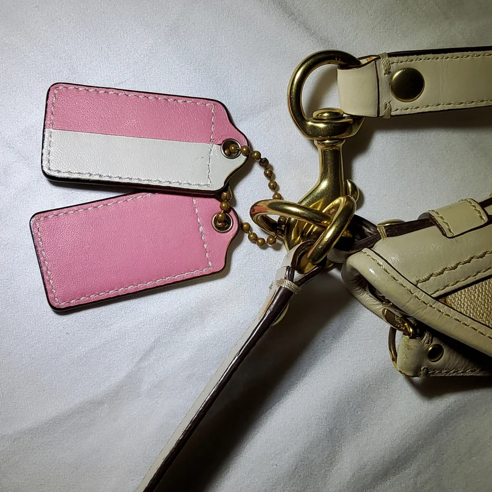 Coach Beige‎ and Pink Women's Bag